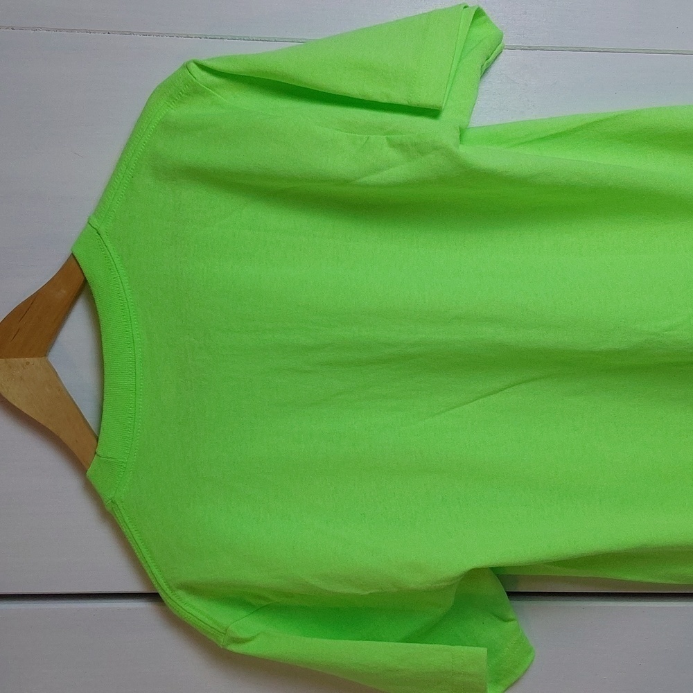 Made Hoops|Mens Bright Green Graphic Novelty Basketball Shirt Sz.M - Picture 6 of 7